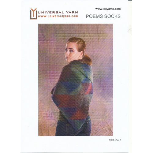 TX016 Stained Glass Triangular Shawl