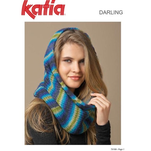 TX169 Katia Darling Fishermans Rib Cowl