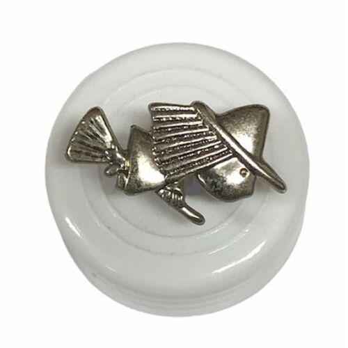 Button - 18mm Silver Witch