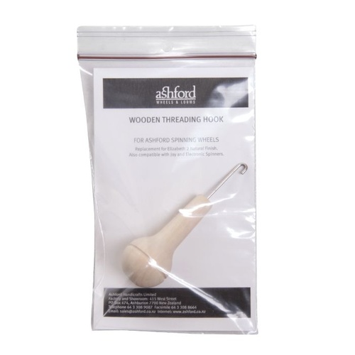 Wooden Threading Hook Natural - Packaged 1pc