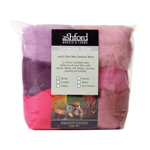 Ashford Corriedale Sliver Pack Spring 100gm