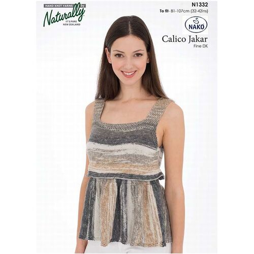 N1332 - Nako Calico Jakar Top