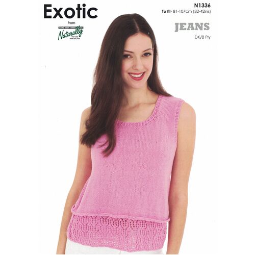 N1336 Top with Lace Edge 