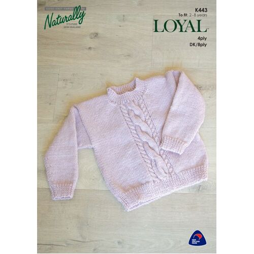 K443 - Cable Panel Sweater
