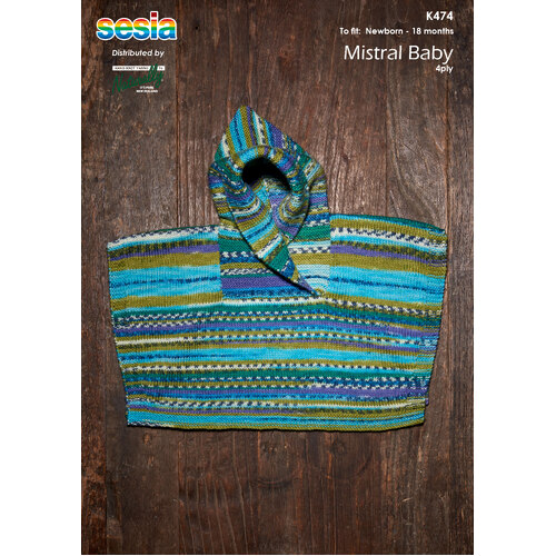 K474 - Oversized Poncho with Hood