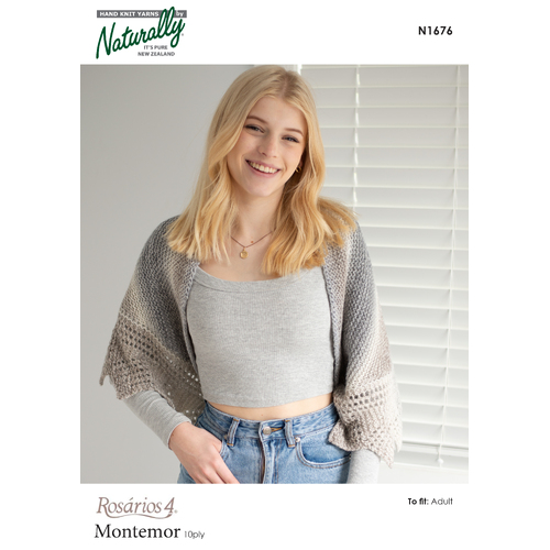 N1676 Folklore Lace Edge Shawl
