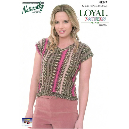 N1247 Sideways Knitted Top
