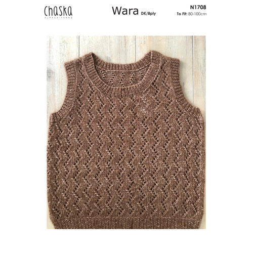 N1708 Chaska Wara Vest with All-over Lace