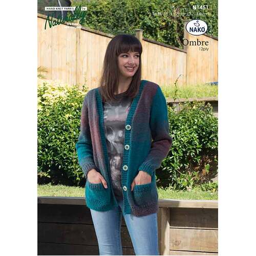 N1451 V-Neck Jacket with Pockets 12 Ply