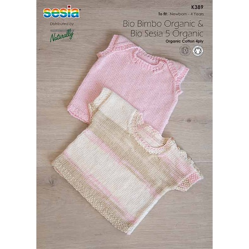 K389 Top & Singlet Bio Bimbo Organic Cotton 4 Ply