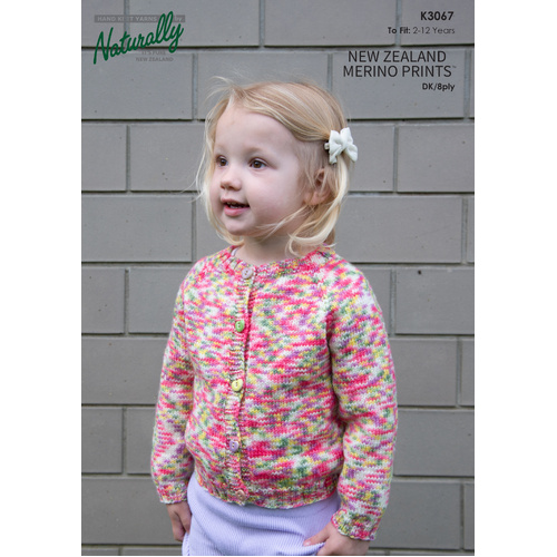 K3067 - Merino Prints Children's Cardigan Pattern