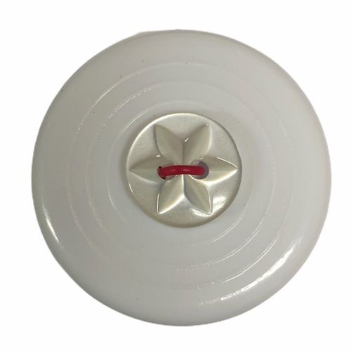 Button - 11mm Pale Green Star