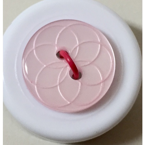 Button - 15mm Pink