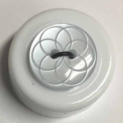 Button - 15mm Blue Floral