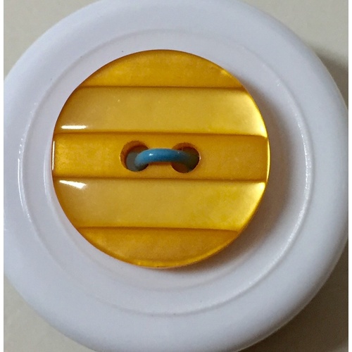 Button - 16mm Orange