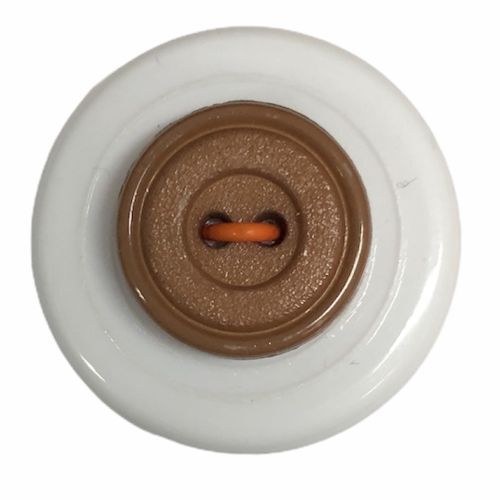 Button - 14mm Brown