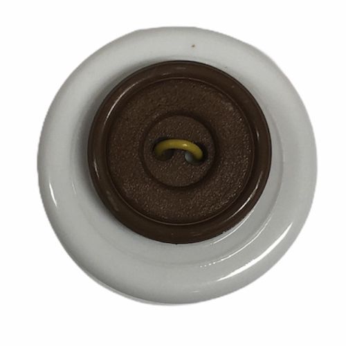 Button - 19mm Brown