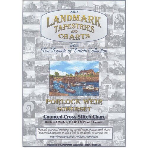 Porlock Weir Somerset Cross Stitch Pattern