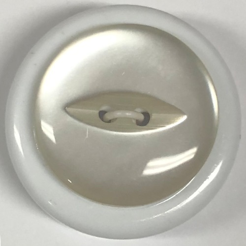 Button - 23mm White