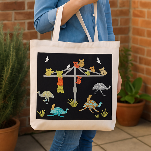 Australian Animal Applique Patterns – Koala Clothesline & Tree Kangaroo & Wombat
