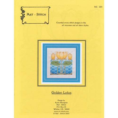 Art Stitch Golden Lotus Cross Stitch AS-203