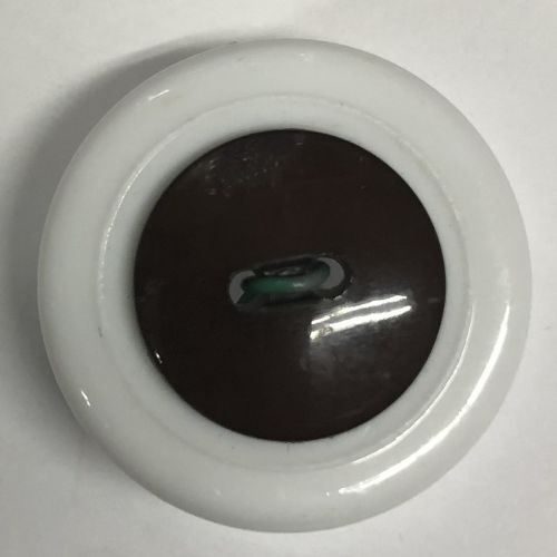 Button - 18mm Round Brown