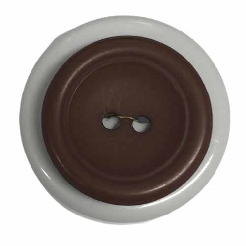 Button - 22mm Mid Brown