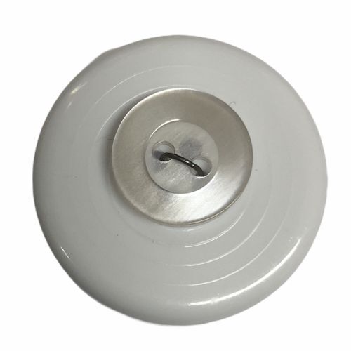 Button - 14mm White