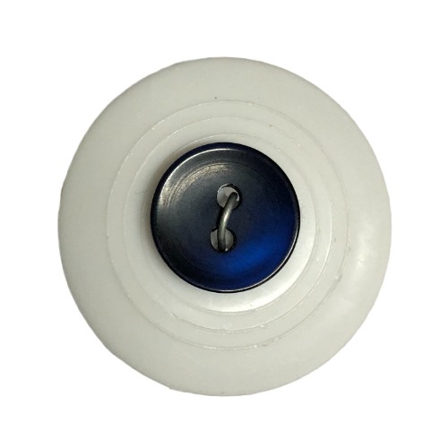 Button - 12mm Dark Blue Round
