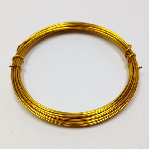 18 Gauge Copper Bead Wire - 22 Gold 3.8m