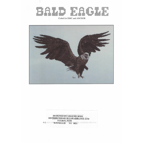  Graeme Ross Cross Stitch Chart - Bald Eagle