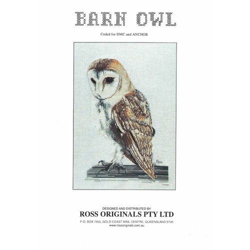  Graeme Ross Cross Stitch Chart - Barn Owl