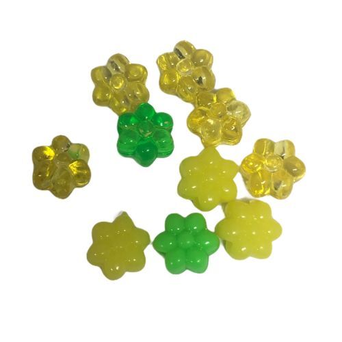 Bead - Plastic Multi Large Flowers