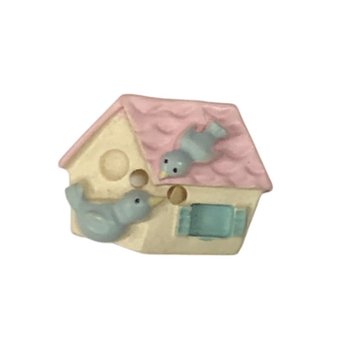 Button - 22mm Bird House