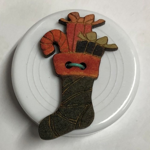 Button - Lasercut Christmas Stocking