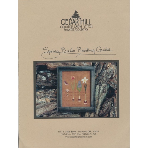 Cedar Hill Spring Bulb Planting Guide Cross Stitch