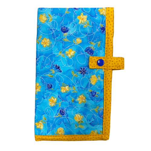 Circular and Double Pointed Needle Wallet - Flowers