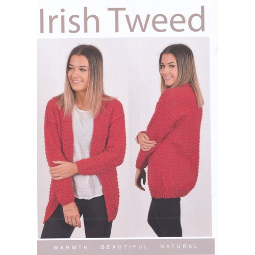 Irish Tweed Women's Ripple Cardigan CY079
