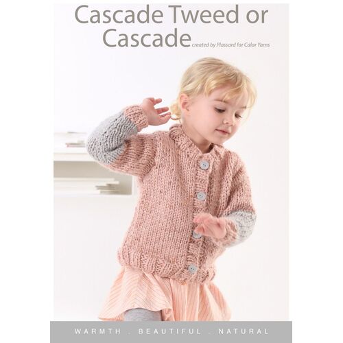 Plassard Cascade Two Tone Cardigan CY108