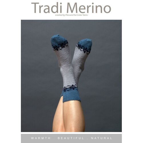Plassard Tradi Merino Fair Isle Socks CY163