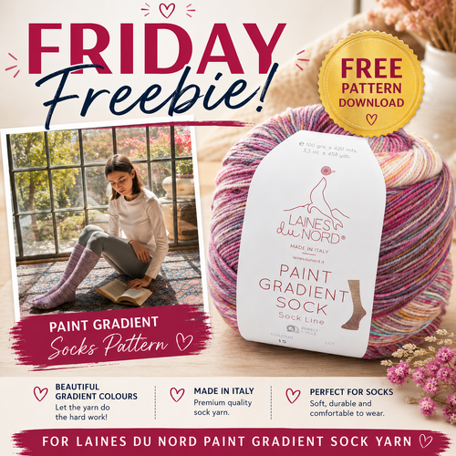 Free Pattern Download – Paint Gradient Socks