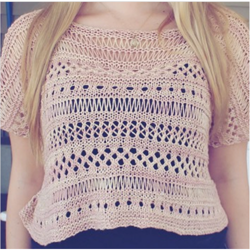 Cancun Lace Top – Free Knitting Pattern (Digital Download)