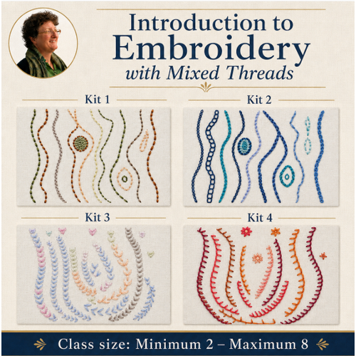 Introduction to Embroidery with Mixed Threads