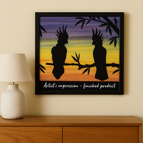 Cockatoo Silhouette appliqué kit