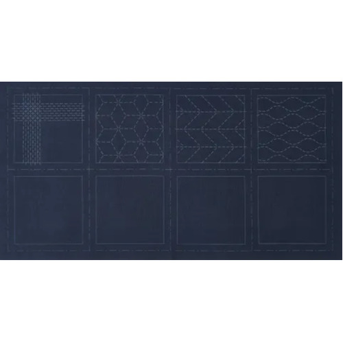 Fabric - Sashiko Panel Navy