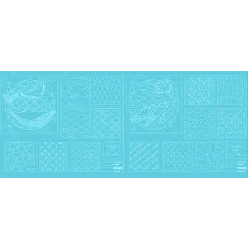 Ocean Sashiko Panels – Blue Lagoon