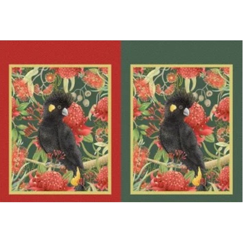 Jen Digital Christmas – Cockatoo Sack Panel DV6955
