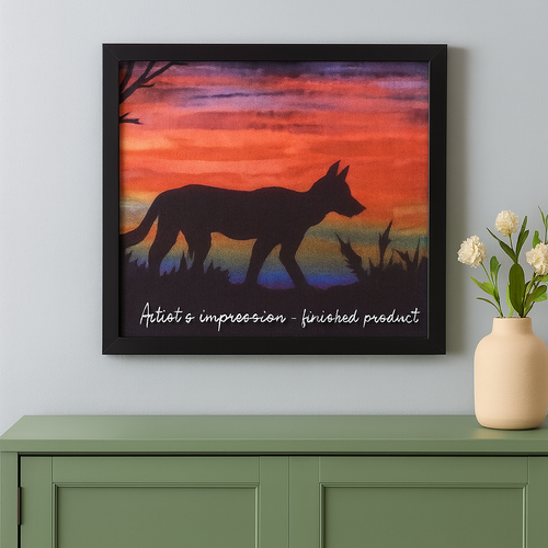 Dingo Silhouette appliqué kit 