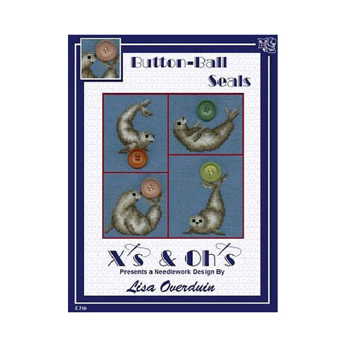 Button-Ball Seals Cross Stitch