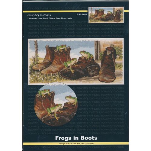 Frogs in Boots Cross Stitch Chart FJP-1048